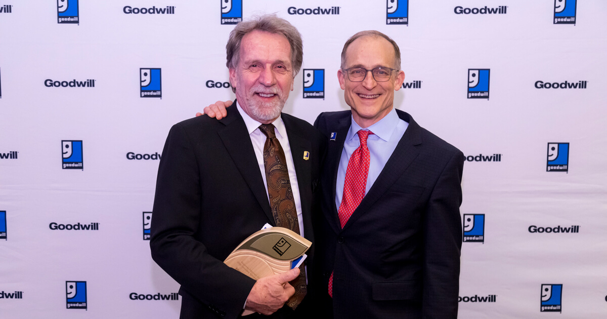 Michael Wirth-Davis, Dr. PA and Goodwill Industries International President & CEO Steven Preston