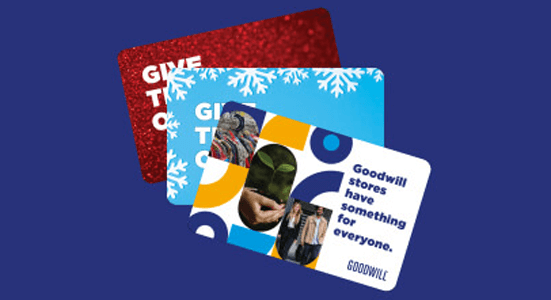 Give the Gift of Thrift with a Goodwill Gift Card