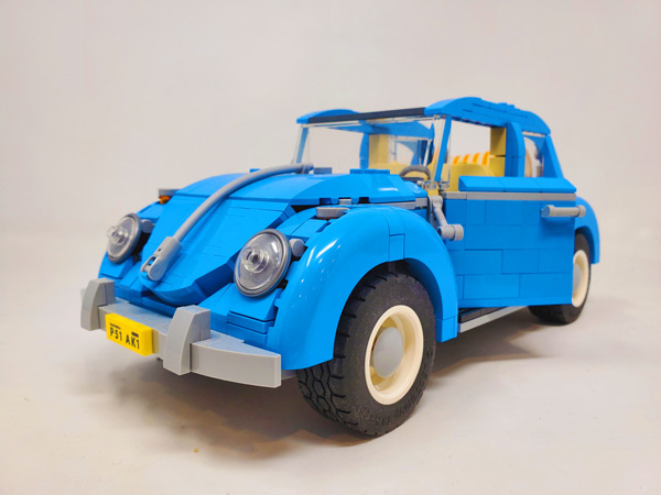 blue lego VW bug car